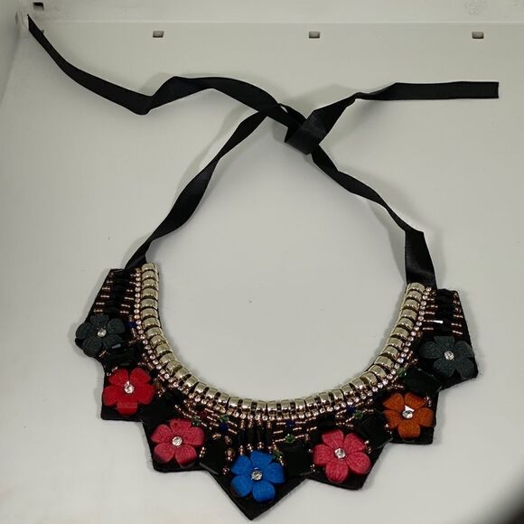 Frida Flowering Crown Statement Necklace - Picture 5 of 6